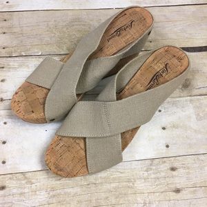 Lucky Brand Cork Platform Wedge